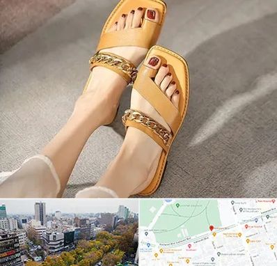 کفش صندل زنانه در بلوار کشاورز 