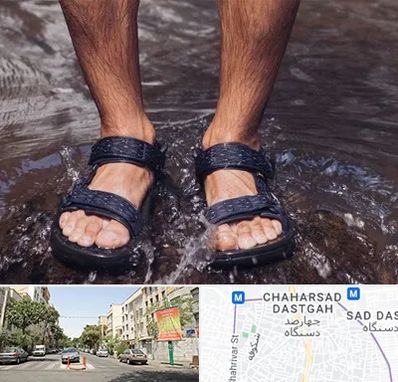 کفش صندل مردانه در چهارصد دستگاه 