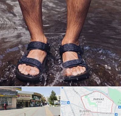 کفش صندل مردانه در پرواز تبریز