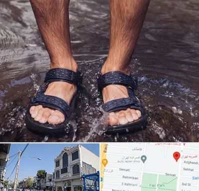 کفش صندل مردانه در افسریه 