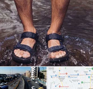 کفش صندل مردانه در پیروزی 