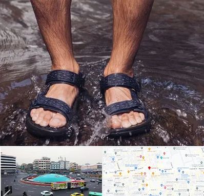 کفش صندل مردانه در میدان انقلاب 