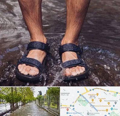 کفش صندل مردانه در خیابان ارم شیراز 