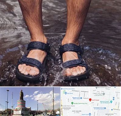 کفش صندل مردانه در کارگر جنوبی 