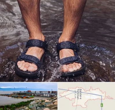 کفش صندل مردانه در بندر ترکمن