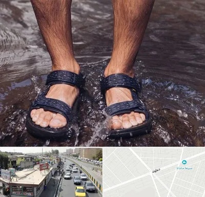 کفش صندل مردانه در خیابان دماوند