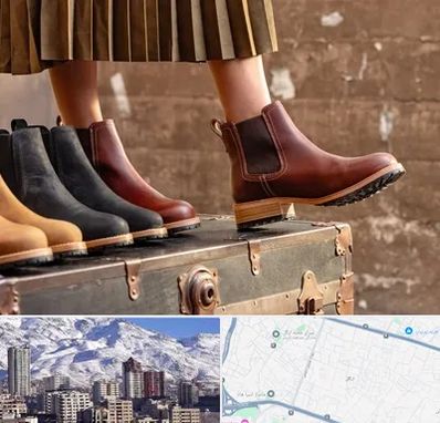 کفش چرم زنانه در ازگل