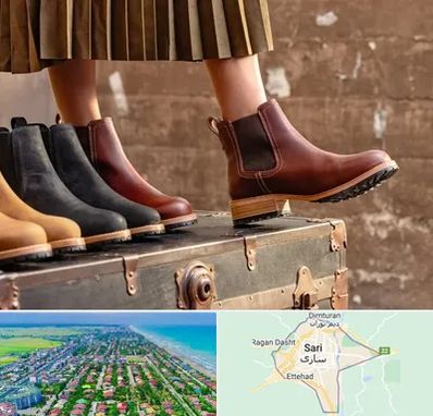 کفش چرم زنانه در ساری