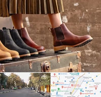 کفش چرم زنانه در شریعتی 