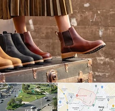 کفش چرم زنانه در شاهین ویلا کرج 