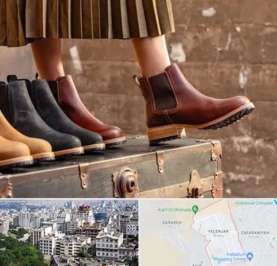 کفش چرم زنانه در ولنجک 