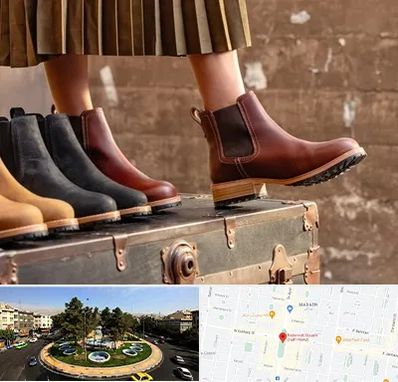 کفش چرم زنانه در هفت حوض 