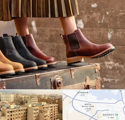 کفش چرم زنانه در جنوب غرب تهران