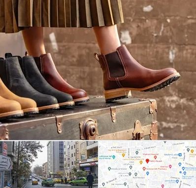 کفش چرم زنانه در فاطمی 