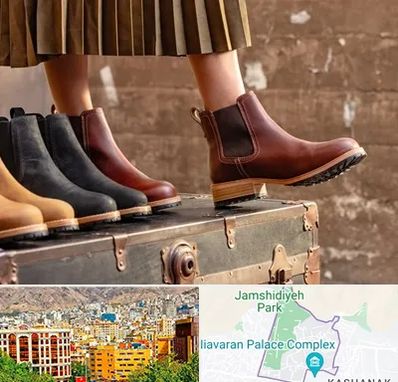 کفش چرم زنانه در نیاوران 