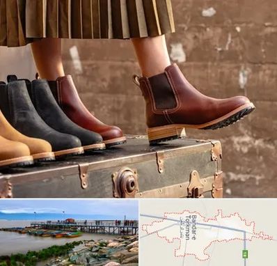 کفش چرم زنانه در بندر ترکمن