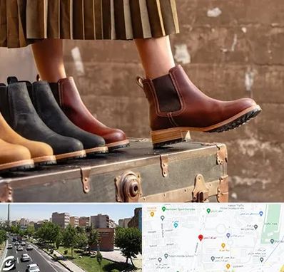 کفش چرم زنانه در شهرک آزمایش 