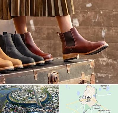 کفش چرم زنانه در بابل