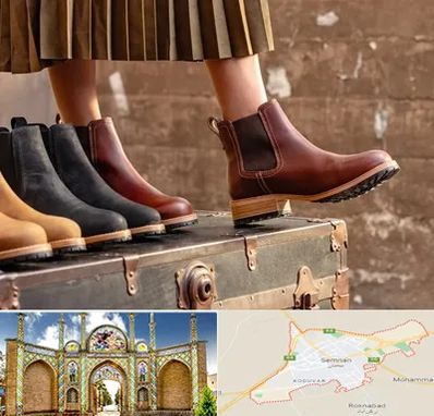 کفش چرم زنانه در سمنان