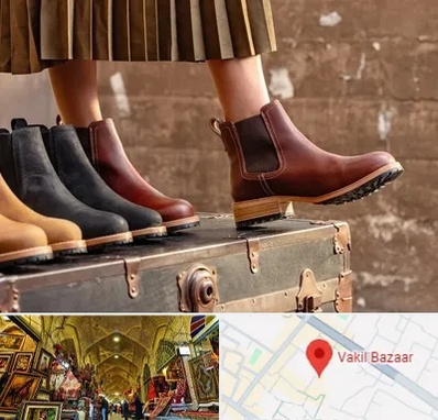 کفش چرم زنانه در بازار وکیل شیراز