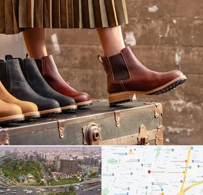 کفش چرم زنانه در آیت الله کاشانی 