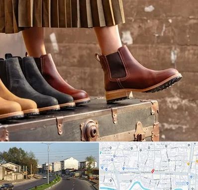 کفش چرم زنانه در ضیابری رشت 