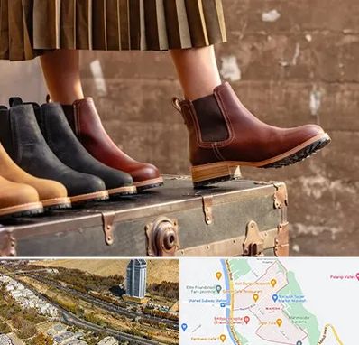 کفش چرم زنانه در خیابان نیایش شیراز 