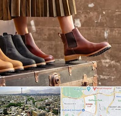 کفش چرم زنانه در گیشا 