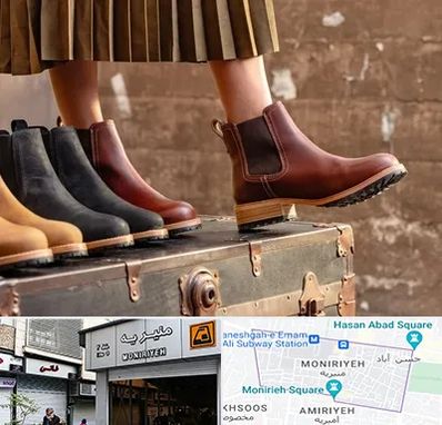 کفش چرم زنانه در منیریه 