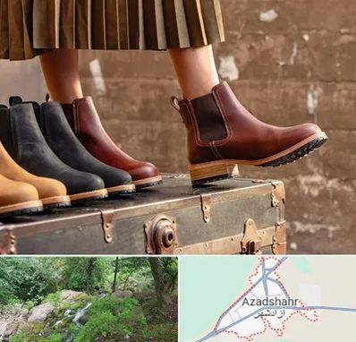 کفش چرم زنانه در آزادشهر