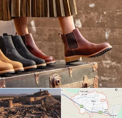 کفش چرم زنانه در بم