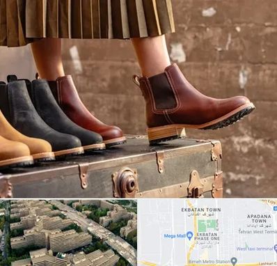 کفش چرم زنانه در اکباتان 
