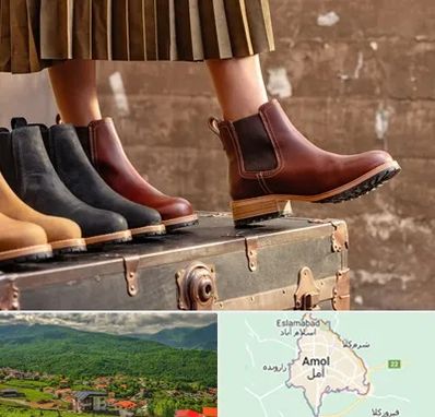 کفش چرم زنانه در آمل