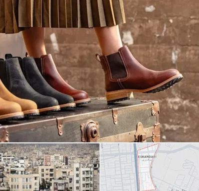 کفش چرم زنانه در اسکندری