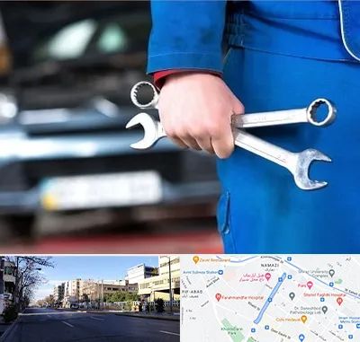 تعمیرگاه خودرو در خیابان ملاصدرا شیراز