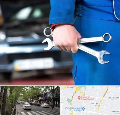 تعمیرگاه خودرو در ظفر