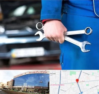 تعمیرگاه خودرو در نصف راه تبریز