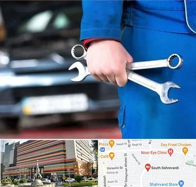 تعمیرگاه خودرو در سهروردی