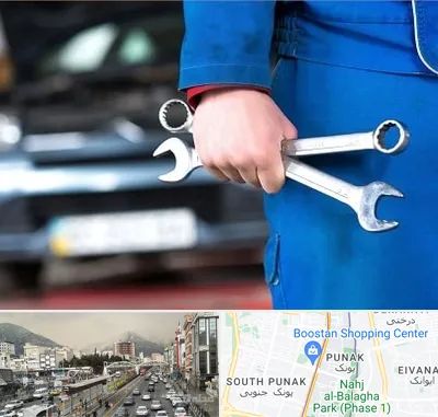 تعمیرگاه خودرو در پونک