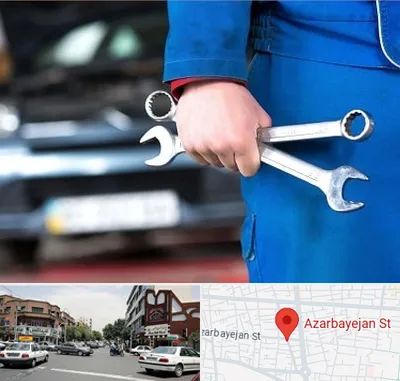 تعمیرگاه خودرو در خیابان آذربایجان