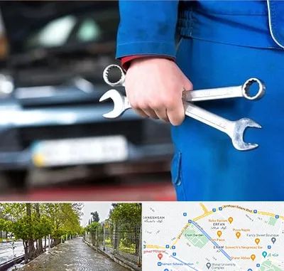 تعمیرگاه خودرو در خیابان ارم شیراز