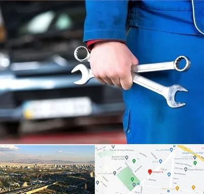 تعمیرگاه خودرو در هنگام