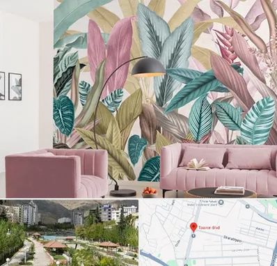 کاغذ دیواری ارزان در بلوار تعاون