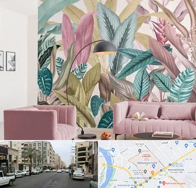 کاغذ دیواری ارزان در زیتون کارمندی اهواز 