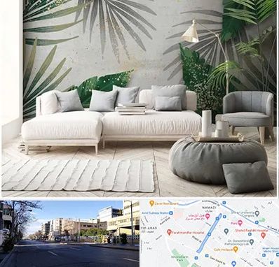 وارد کننده کاغذ دیواری در خیابان ملاصدرا شیراز 