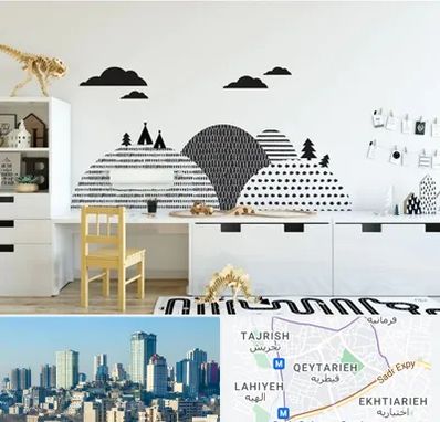 فروش برچسب دیواری در قیطریه 