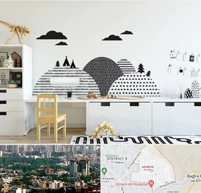 فروش برچسب دیواری در عظیمیه کرج 