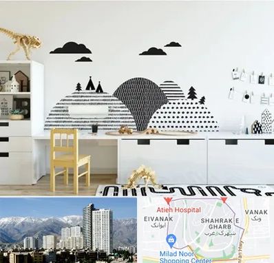 فروش برچسب دیواری در شهرک غرب 