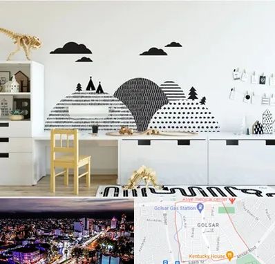 فروش برچسب دیواری در گلسار رشت 