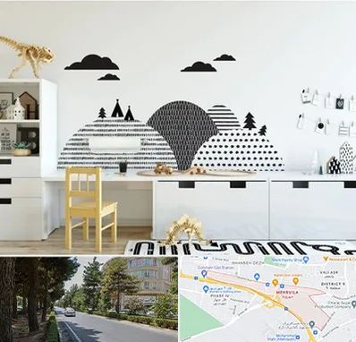 فروش برچسب دیواری در مهرویلا کرج 